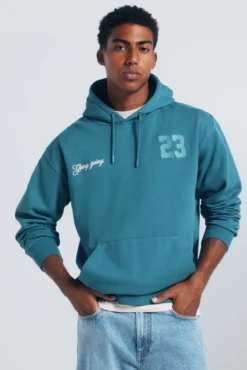 Sudadera capucha estampado baseball