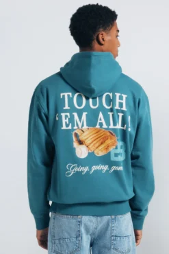 Sudadera capucha estampado baseball