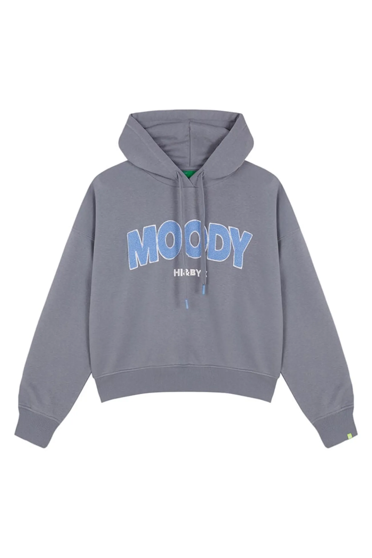 Sudadera capucha felpa algodón gris