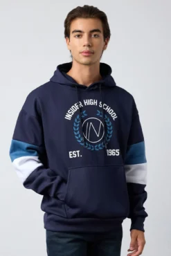 Sudadera Con Capucha Color Block