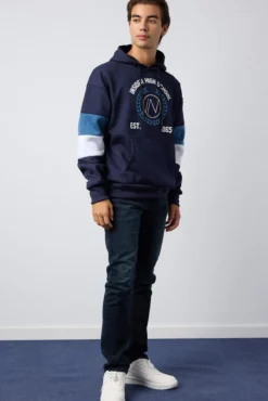 Sudadera Con Capucha Color Block