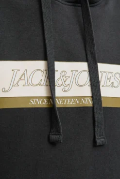 Sudadera con capucha y logo frontal