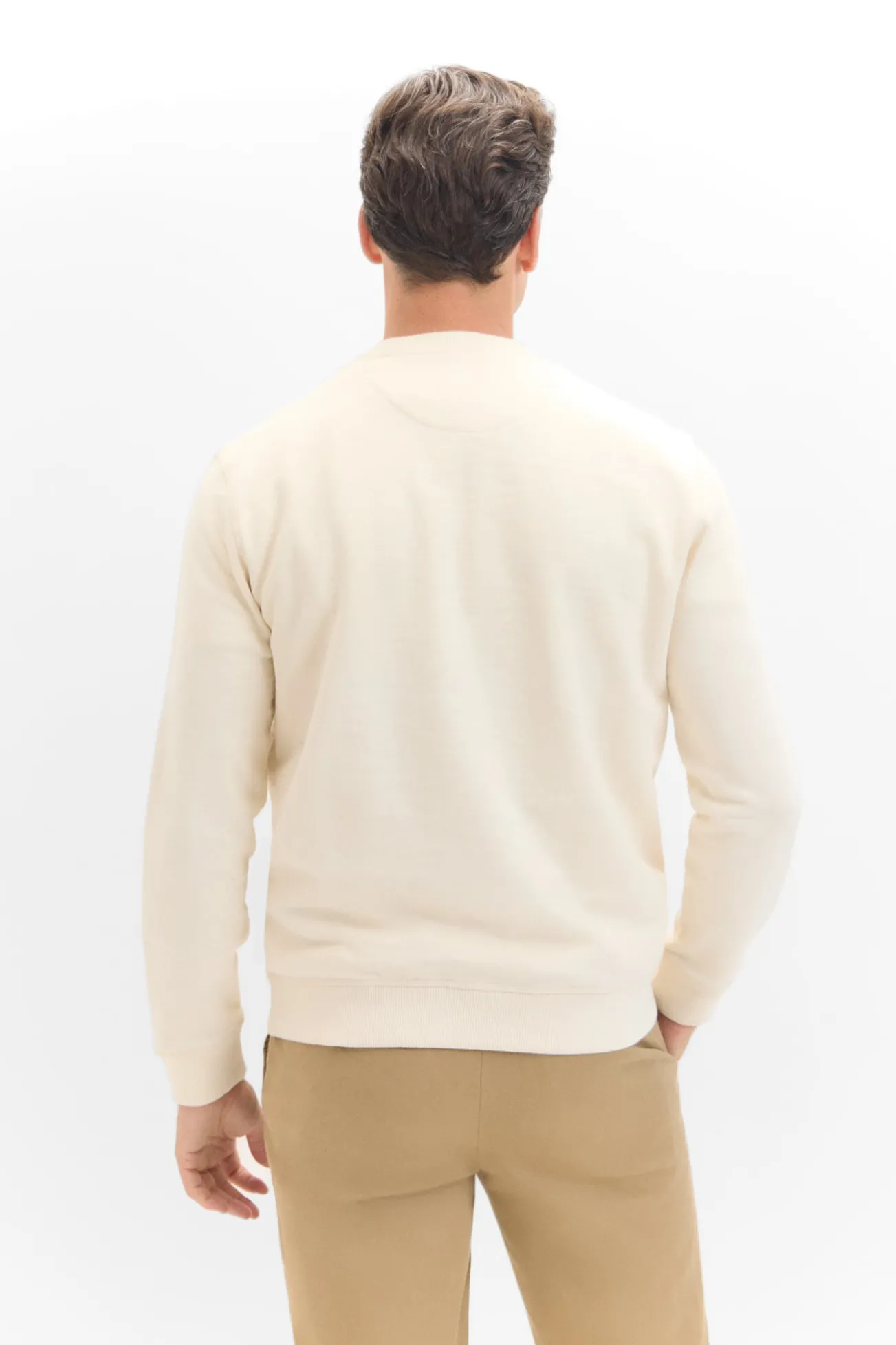 Sudadera cuello caja