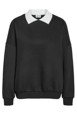 Sudadera cuello camisa