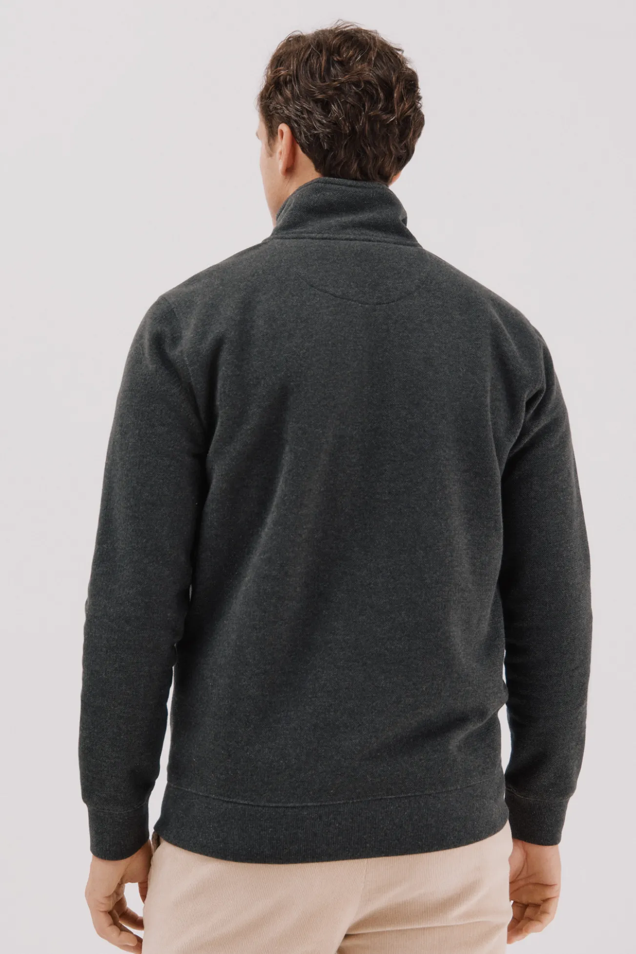 Sudadera cuello cremallera