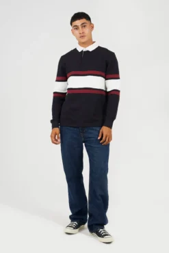 Sudadera cuello polo