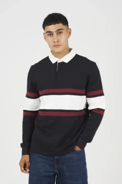 Sudadera cuello polo