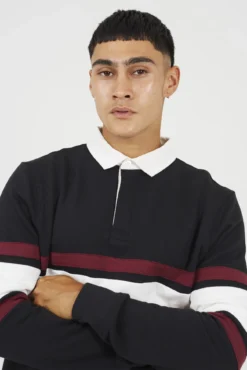 Sudadera cuello polo