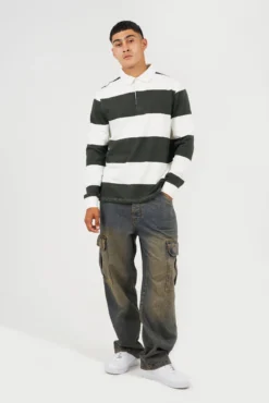 Sudadera cuello polo