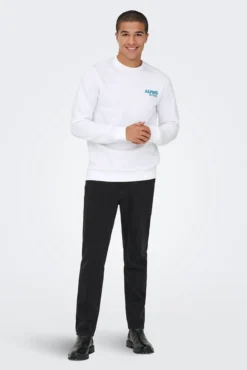 Sudadera cuello redondo