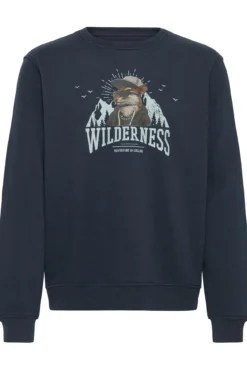 Sudadera cuello redondo