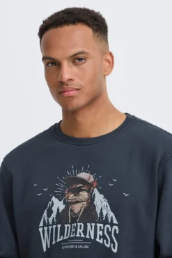Sudadera cuello redondo