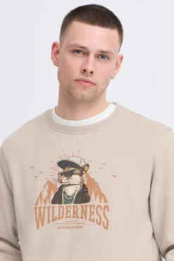 Sudadera cuello redondo