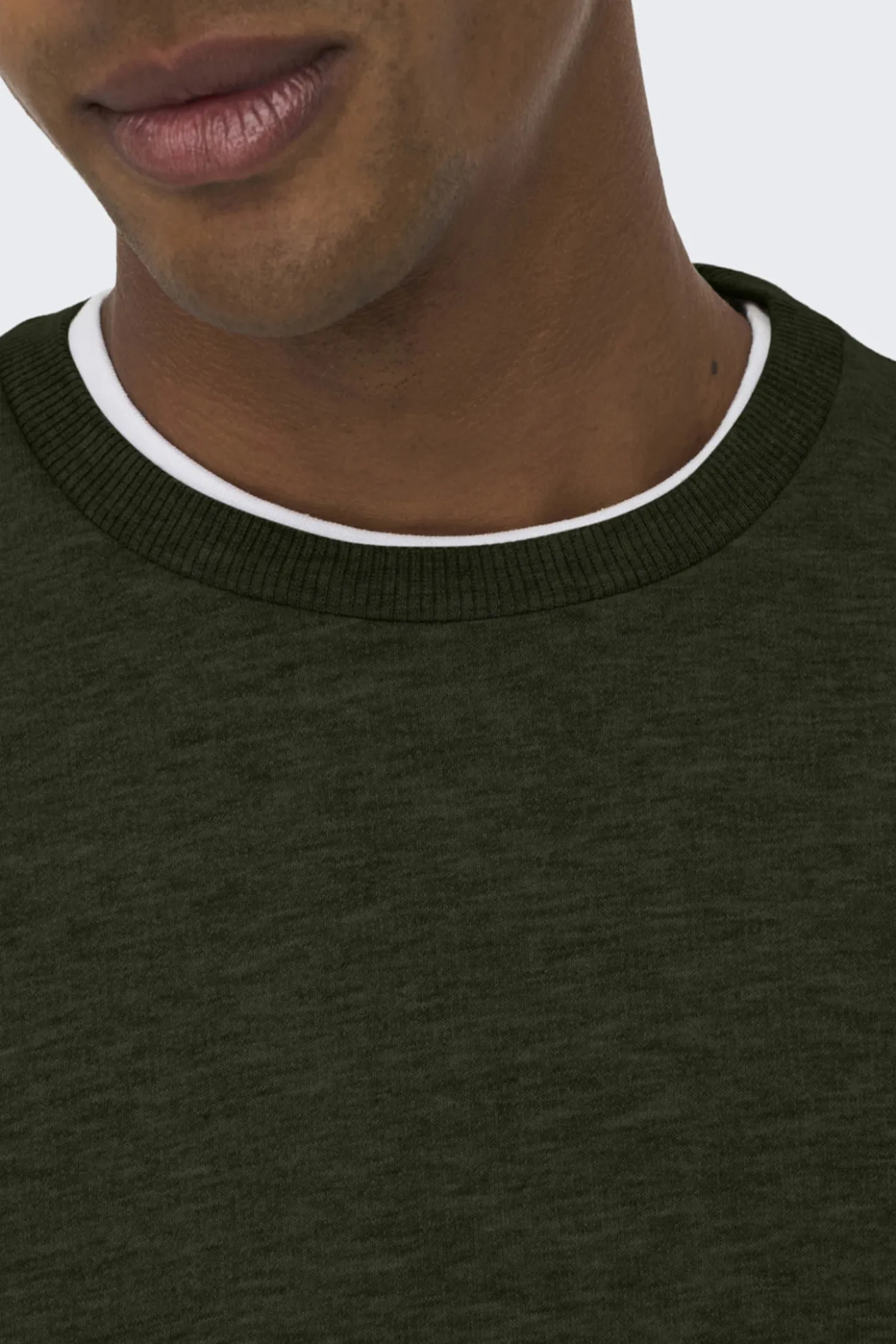 Sudadera cuello redondo