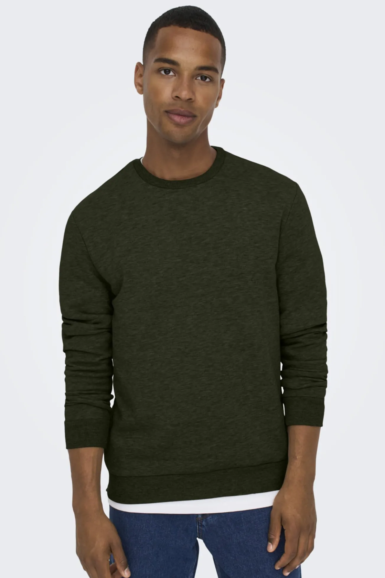 Sudadera cuello redondo