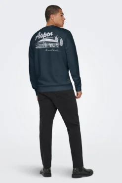 Sudadera cuello redondo