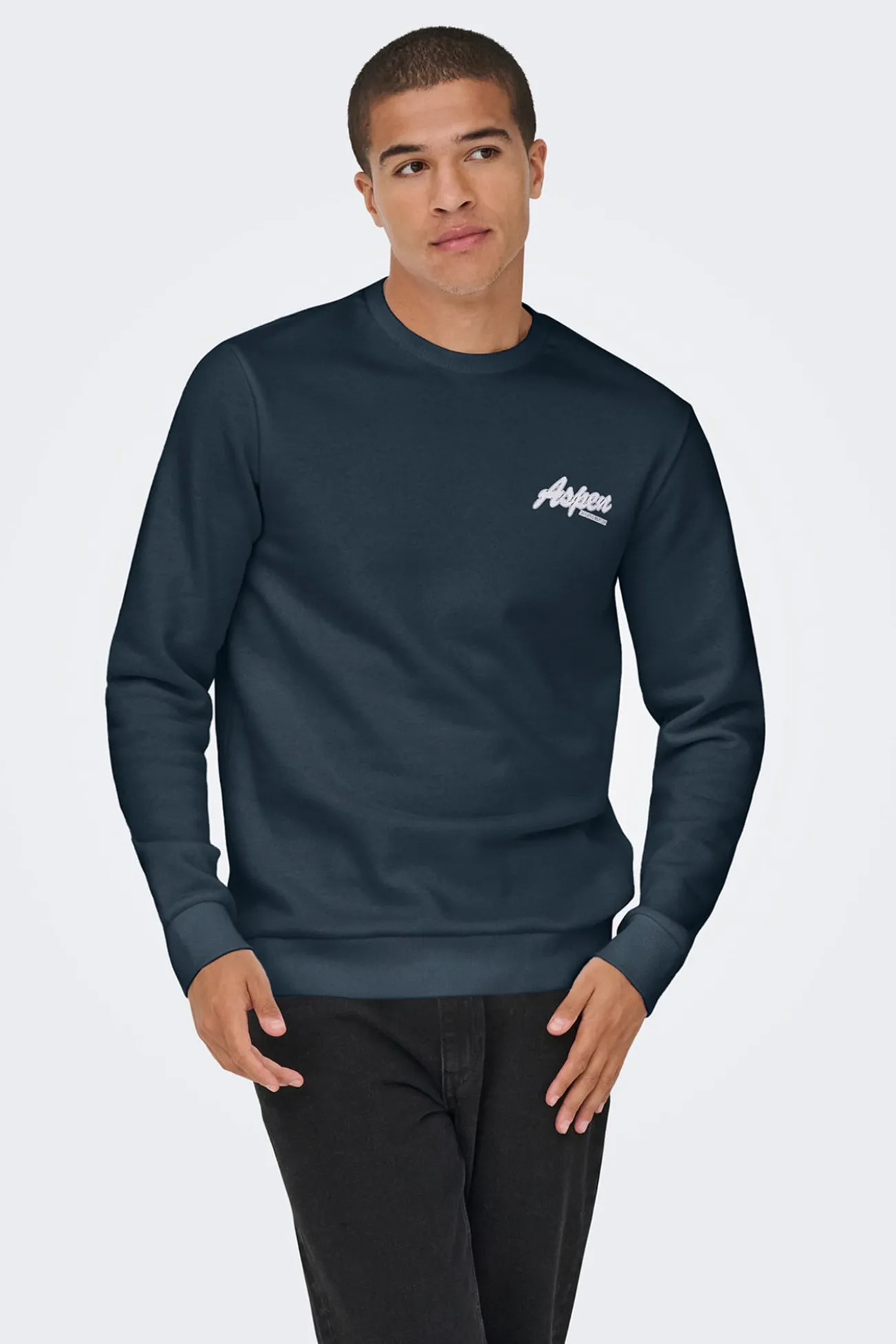 Sudadera cuello redondo