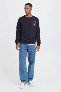 Sudadera cuello redondo