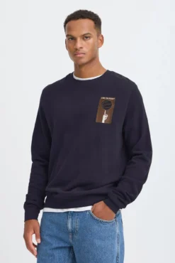 Sudadera cuello redondo