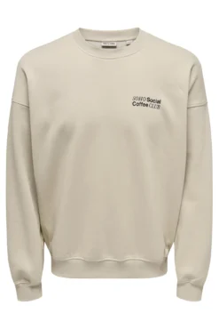 Sudadera cuello redondo