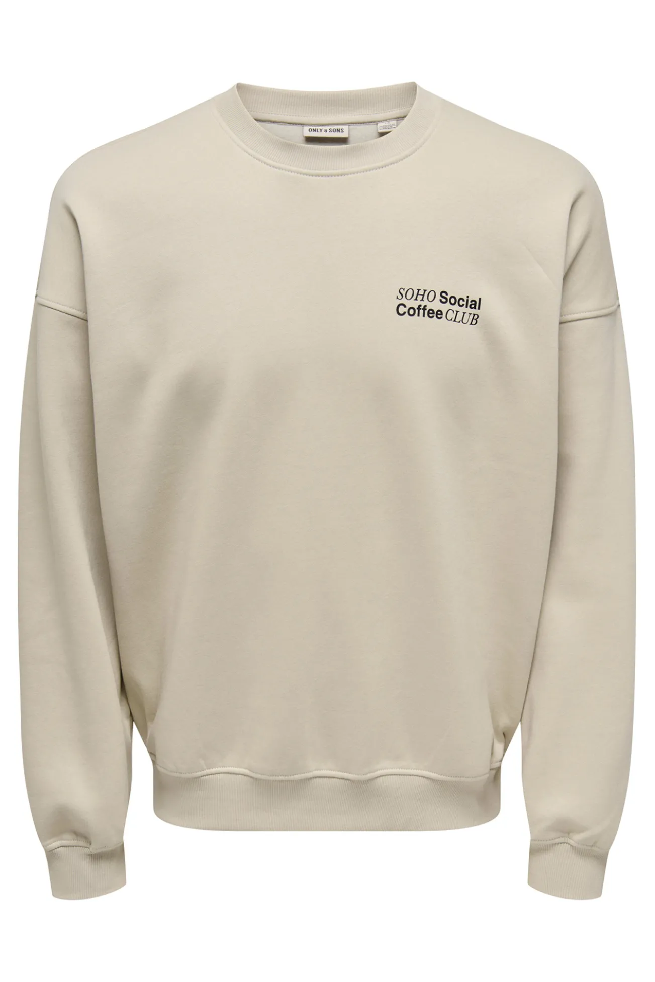 Sudadera cuello redondo