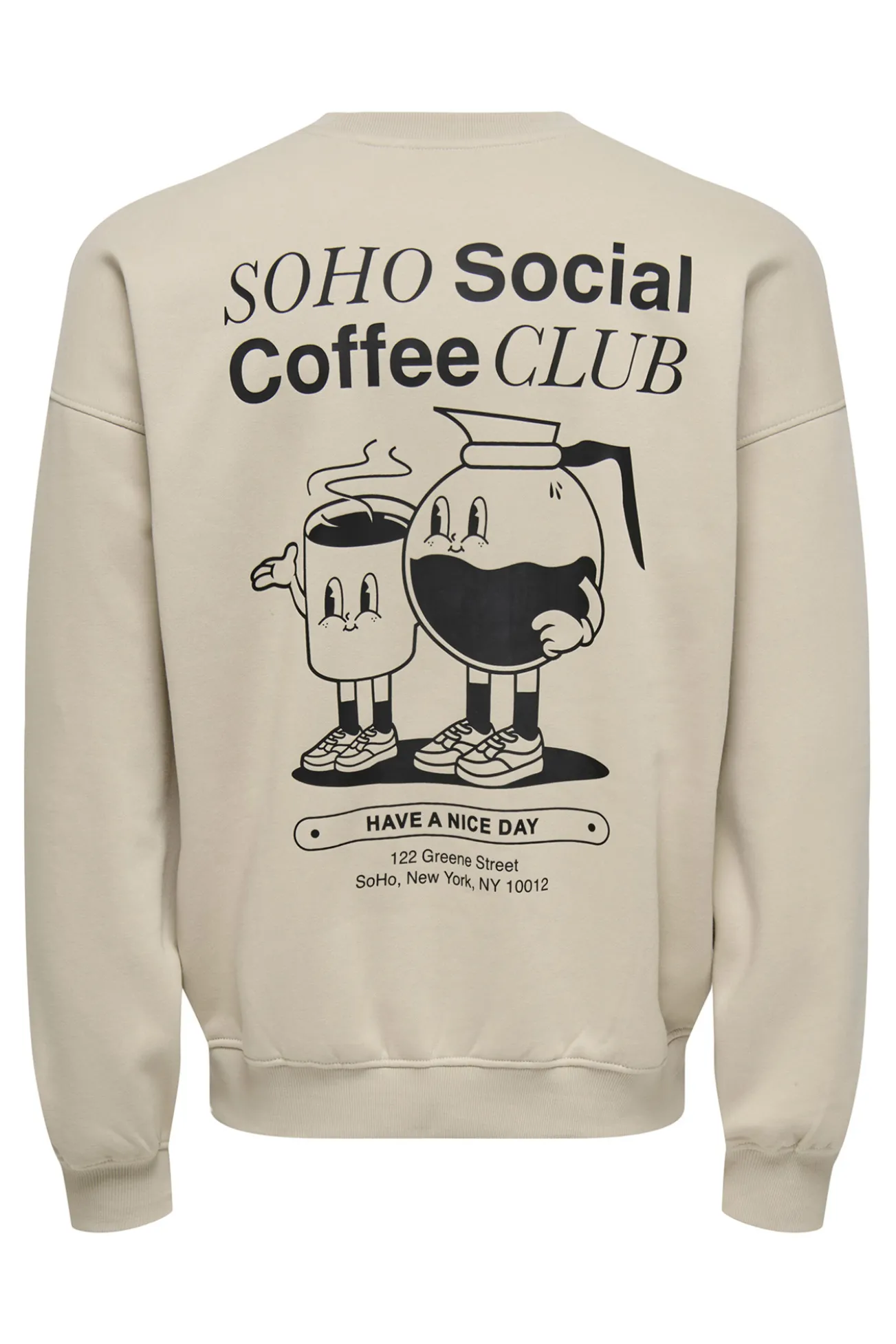 Sudadera cuello redondo