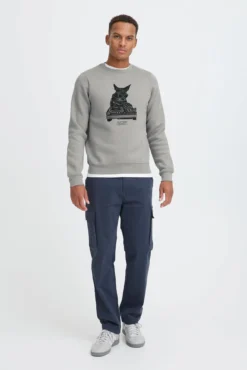 Sudadera cuello redondo