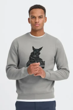 Sudadera cuello redondo