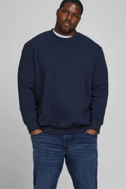 Sudadera cuello redondo básica PLUS