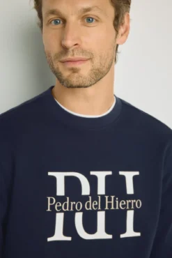 Sudadera cuello redondo con logo
