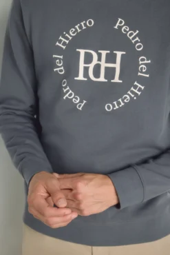 Sudadera cuello redondo con logo