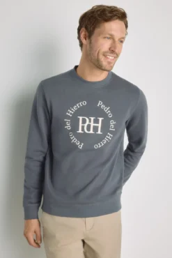 Sudadera cuello redondo con logo