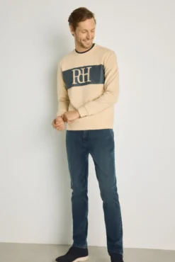 Sudadera cuello redondo con logo