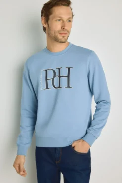 Sudadera cuello redondo con logo
