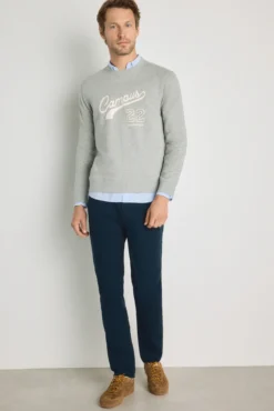 Sudadera cuello redondo con logo