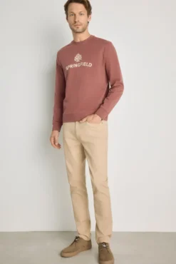 Sudadera cuello redondo con logo