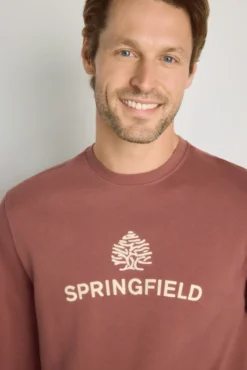 Sudadera cuello redondo con logo