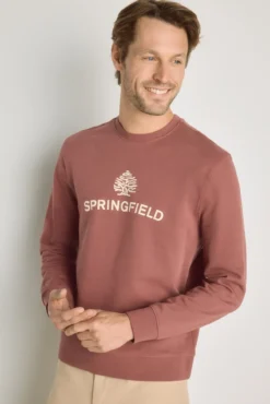 Sudadera cuello redondo con logo