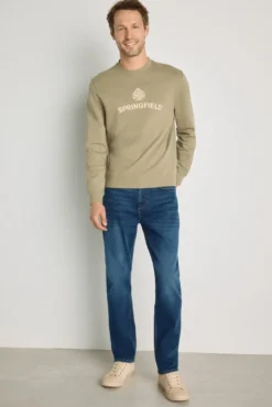 Sudadera cuello redondo con logo