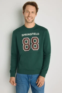 Sudadera cuello redondo con logo