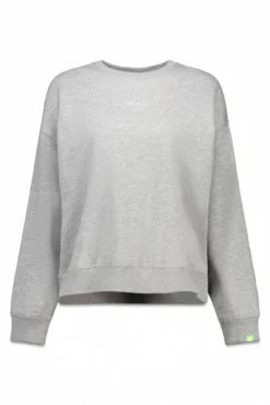 Sudadera felpa gris logo