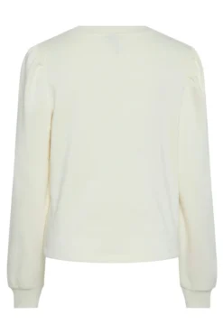 Sudadera lisa con fruncido