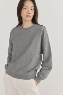 Sudadera lisa strass