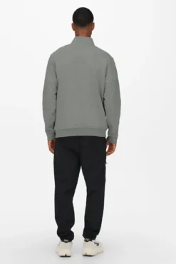 Sudadera regular con cremallera
