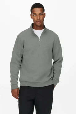 Sudadera regular con cremallera