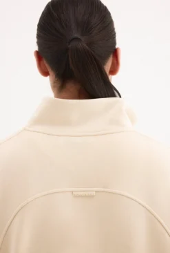 Sudadera soft touch con cuello