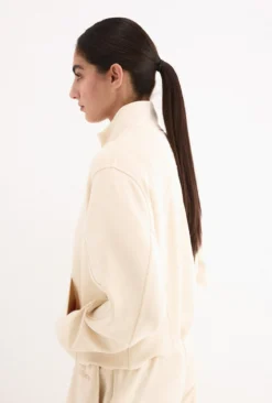 Sudadera soft touch con cuello