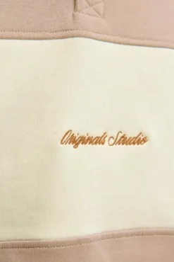 Sudadera tipo polo franja