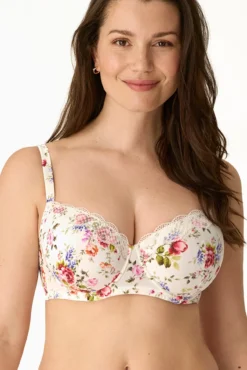 Sujetador aros relleno floral