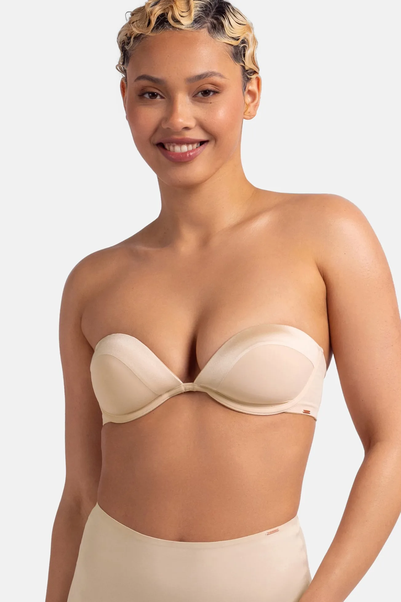 Sujetador bandeau con aro